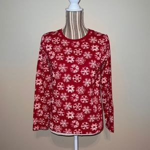 Lands’ End Women’s Petite Relaxed Supima Cotton Long Sleeved Crewneck T-Shirt